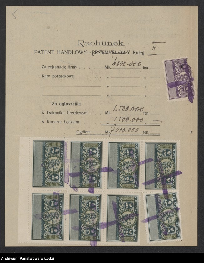 Obraz 7 z jednostki "Hersz Lajb Berger – sprzedaż manufaktury"