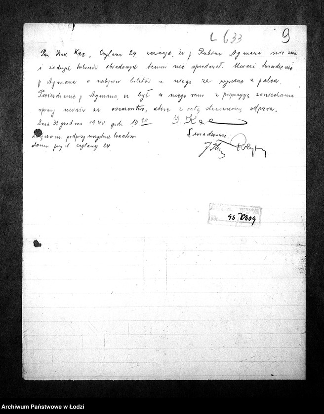 Obraz 12 z jednostki "[Kuchnia nr 309, ul. Mickiewicza 2. Kuchnia nr 83, ul. Mickiewicza 8. Działalność kuchni, personel, konsumenci, kontrole]"