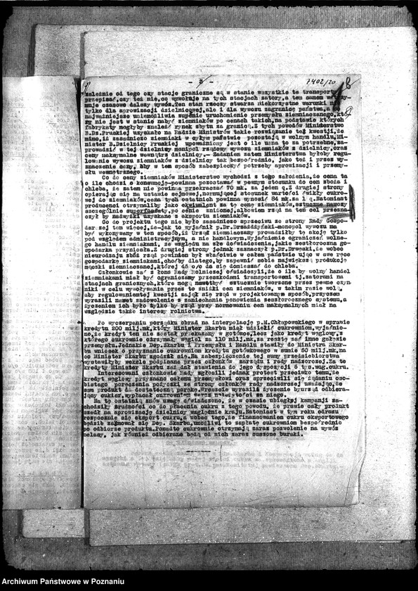 Obraz 13 z jednostki "Sprawy szczegółowo-administracyjne Komitet Gospodarczy protokoły i konferencje"