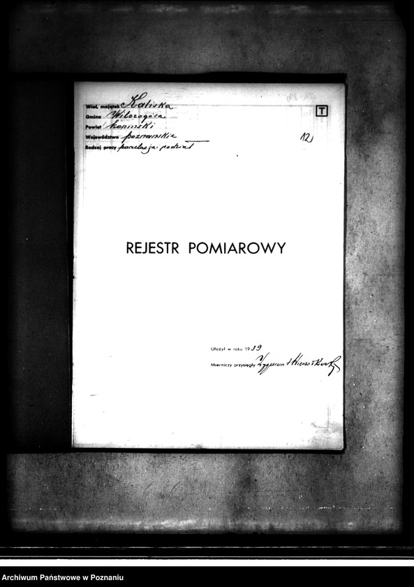 Obraz 17 z jednostki "Rejestr pomiarowy majątku Kaliska powiatu konińskiego"