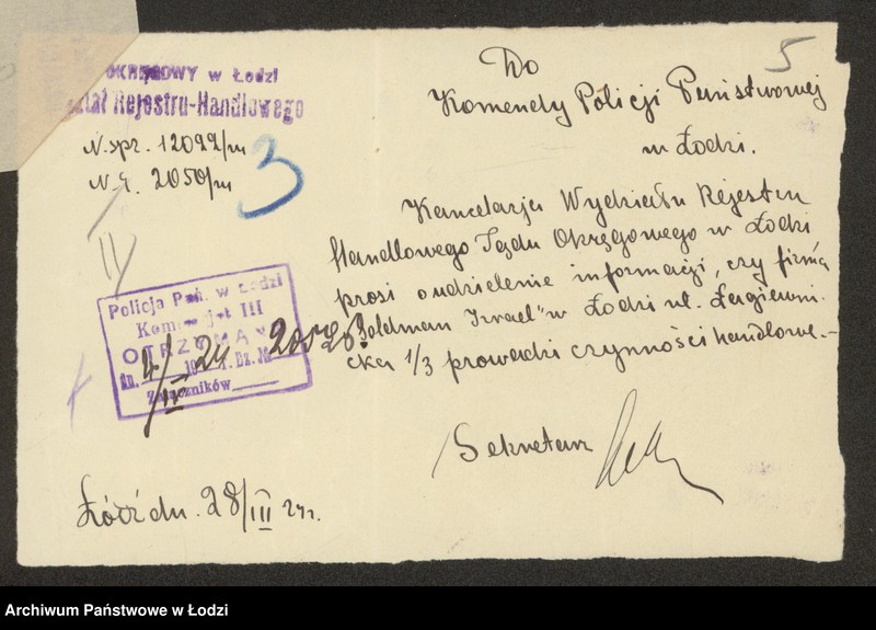 Obraz 7 z jednostki "Izrael Goldman- sprzedaż owoców i tow. kolonialnych"