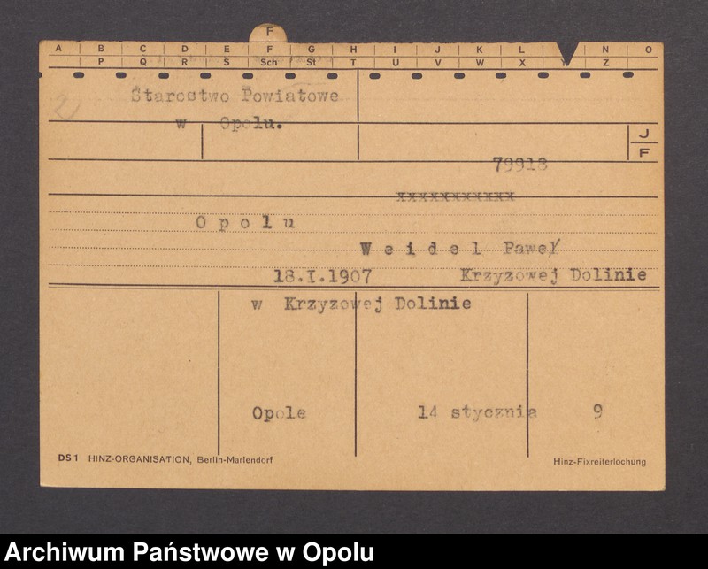 Obraz 4 z jednostki "[Czerner Valeska, ur.19.4.1895 Krappitz]"