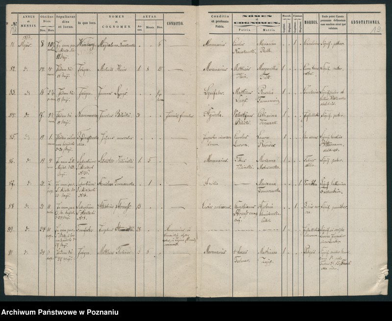 Obraz 11 z jednostki "Księga zgonów"