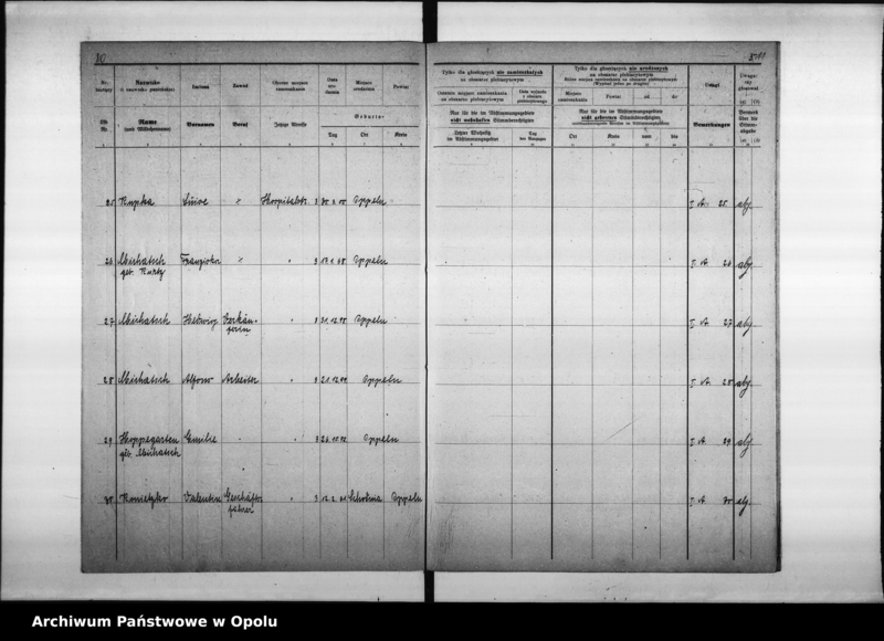 Obraz 10 z jednostki "33. Wahlbezirk Wahllokal: Schule II Nikolaistr[asse] 32"
