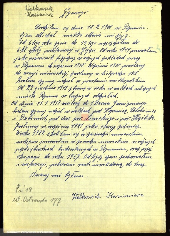 Obraz 20 z jednostki "Życiorysy powstańców wielkopolskich: W - tom ll /Walkowiak Jan - Wawrzynkowski Franciszek/."