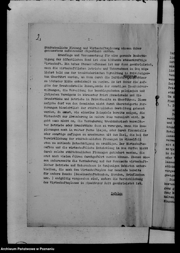 Obraz 6 z jednostki "Runderlasse betr. Wirtschaftsaufbau zwecks Festigung des Deutschtums"