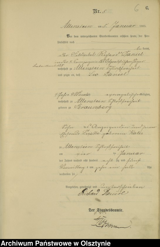 image.from.unit.number "Sterbe-Haupt-Register Nr 1 - 395"