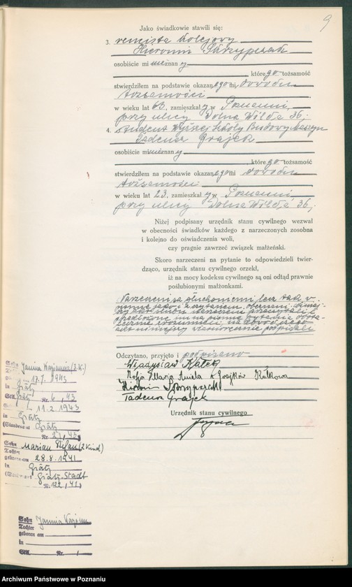 Obraz 11 z jednostki "Księga miejscowa małżeństw tom II [Rejestr główny małżeństw]"