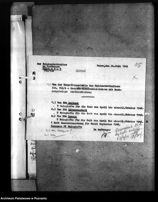 Obraz 19 z jednostki "Rozliczenia budowlane - korespondencja"