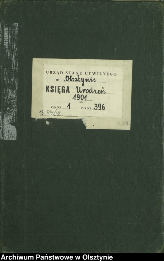 image.from.unit.number "Geburts-Haupt-Register Tom I,Nr 1 - 396"