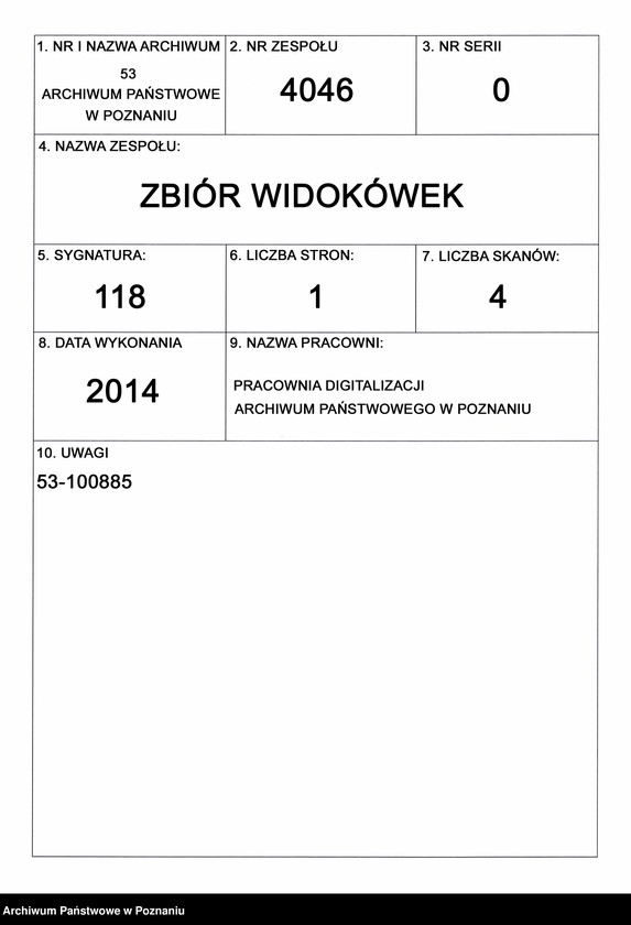 Obraz 2 z jednostki "Posen [Poznań] - Kurfürstenring mit dem Deutschen Schloss zu Posen [okolice Zamku w Poznaniu]"
