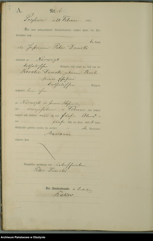image.from.unit.number "Geburts-Haupt-Register Nr 1 - 74"