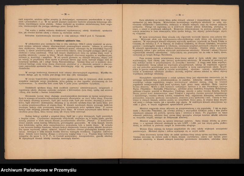 image.from.unit.number "Sprawozdanie Dyrektora Gimnazjum Macierzy Polskiej w Gdańsku za rok szkolny 1934/35"