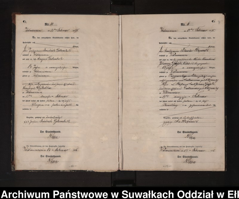 image.from.unit.number "Sterbe-Neben-Register des Preussischen Standes-Amtes Widminnen Kreis Loetzen"