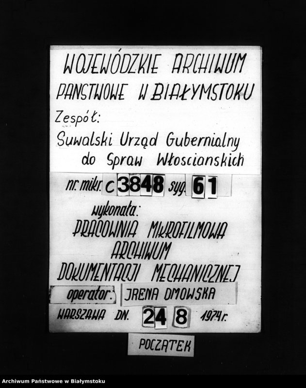 image.from.unit.number "Delo… Po selenîju Turgolavka II, gminy Ljudvinovo, Kalvarîjskago uezda, b. kazennoe"