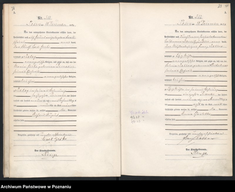 Obraz 18 z jednostki "Księga urodzeń t. II"