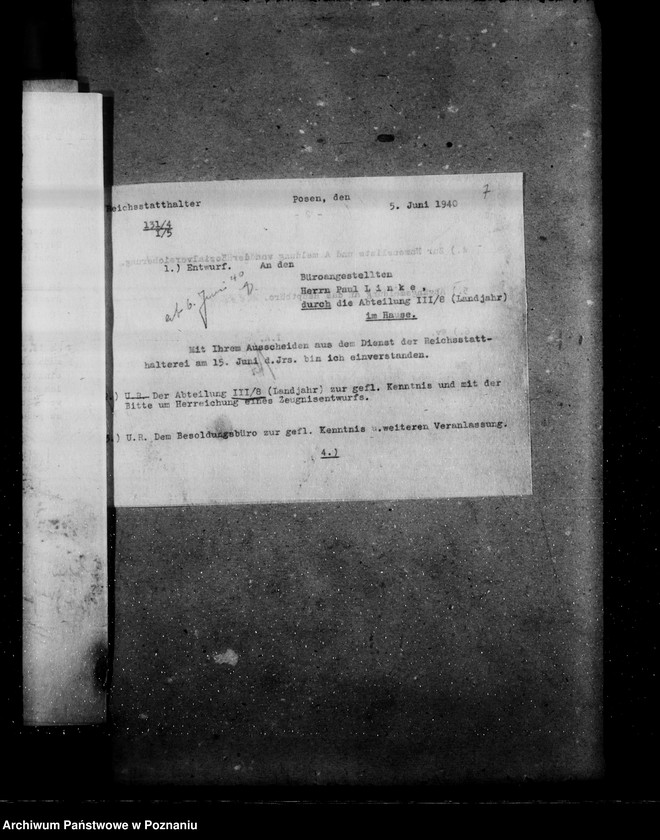 Obraz 11 z jednostki "Angestellten der Zentralstelle "Deutsche Volksliste" Posen"