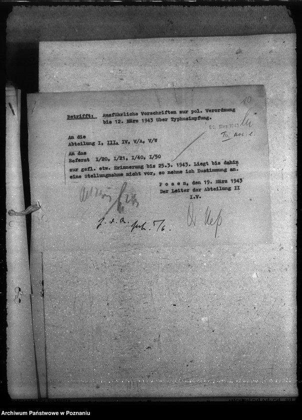 Obraz 14 z jednostki "Ärztliche Betreuung der Schüler an Lehrerbildungsanatalten. Schutzimpfungen"