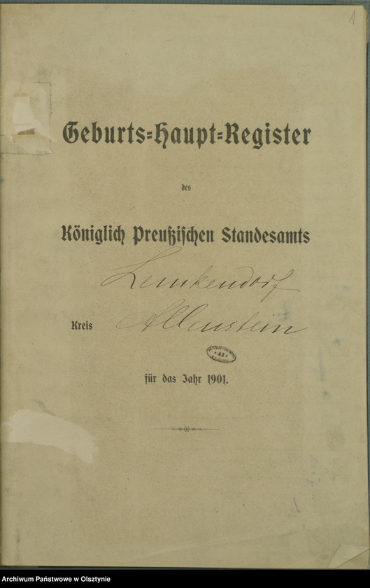 image.from.unit.number "Geburts-Haupt-Register Nr 1 - 106"