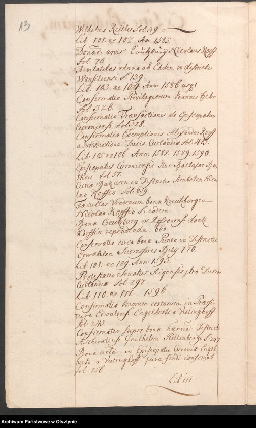 image.from.unit.number "Sammlung Curländischer Akten Aktenfragmenty in 8 Grupen t.1"