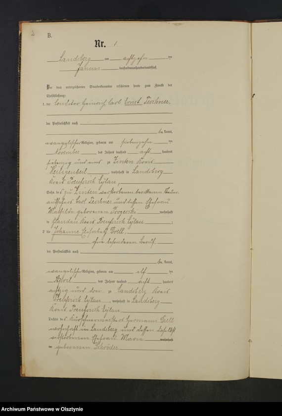 image.from.unit.number "Heiraths-Neben-Register Nr 1 - 15"