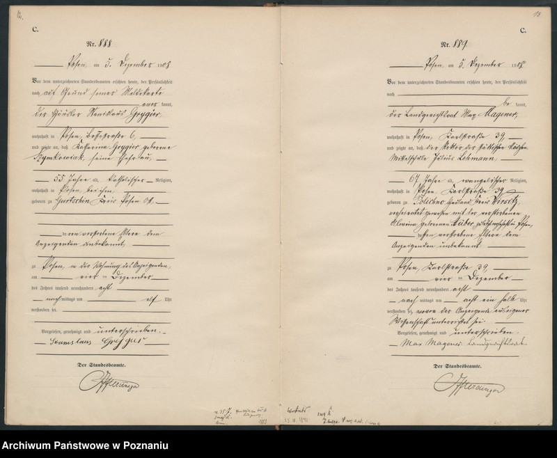 Obraz 9 z jednostki "Księga miejscowa zgonów tom III [Rejestr główny zgonów]"