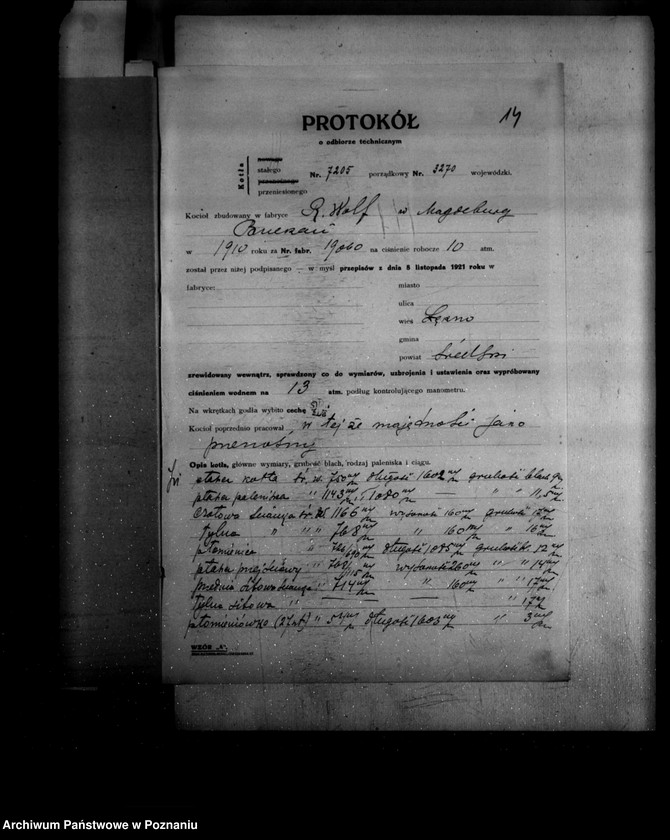 Obraz 20 z jednostki "Majątek Łękno powiat średzki tartak parowy nr woj. 3270"