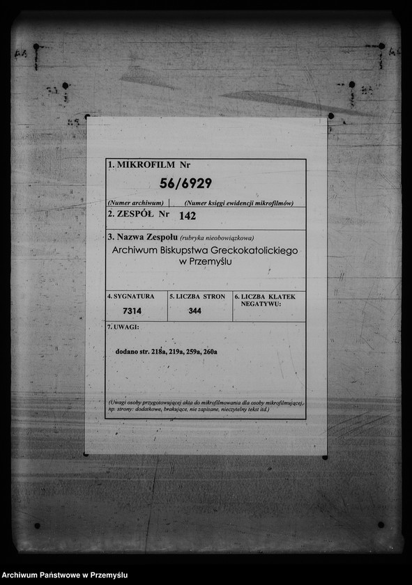 Obraz 2 z jednostki "[Kopie ksiąg metrykalnych parafii Krynica (dekanat Medenice)]"