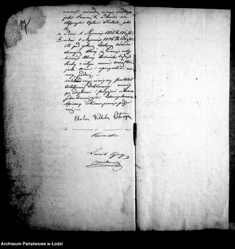 Obraz 15 z jednostki "Akta ławnika czynnego osady fabrycznej Łódka tyczące się zakładu fabrykanta pana Potempy "