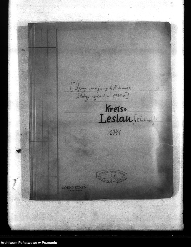 Obraz 4 z jednostki "Spisy miejscowych Niemców, którzy zginęli w 1939 roku. Kreis Leslau (Włocławek)"