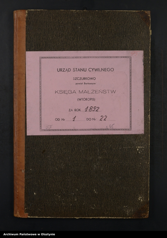 image.from.unit.number "Heiraths-Neben-Register Nr 1 - 22"