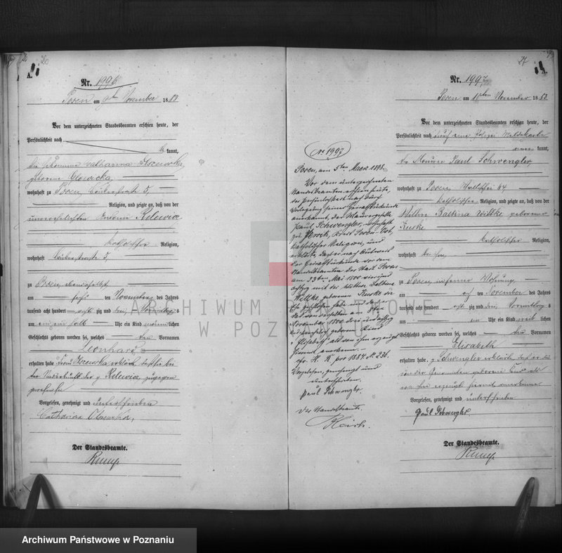 Obraz 15 z jednostki "Księga urodzeń t. V"