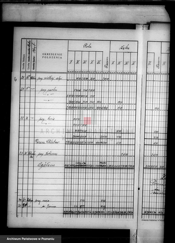 Obraz 10 z jednostki "Rejestr pomiarowy klasyfikacyjno-szacunkowy majątku Łobżenice"