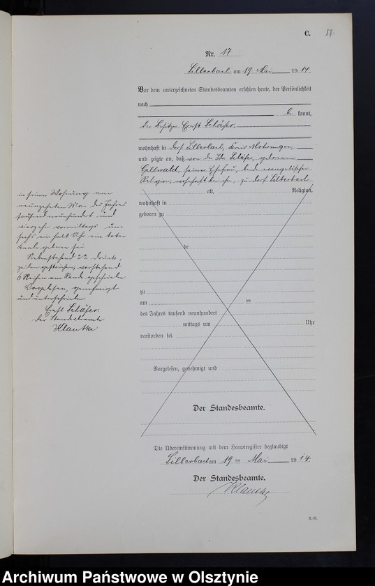 image.from.unit.number "Sterbe-Neben-Register Nr 1 - 39"