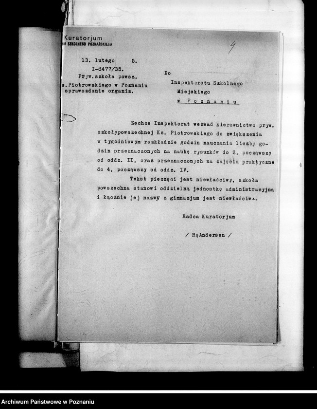 Obraz 7 z jednostki "Prywatna Szkoła Powszechna księdza Piotrowskiego imienia Adama Mickiewicza, Poznań"