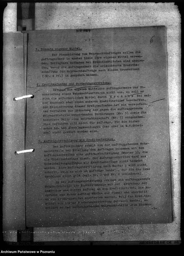 Obraz 10 z jednostki "Reichswirtschaftshilfe und Finanzierung von Wehrmachtsanträgen"