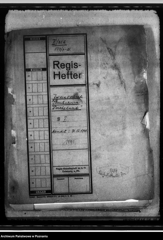 Obraz 4 z jednostki "Zweckverband "Gaubahnen Wartheland" Band I"