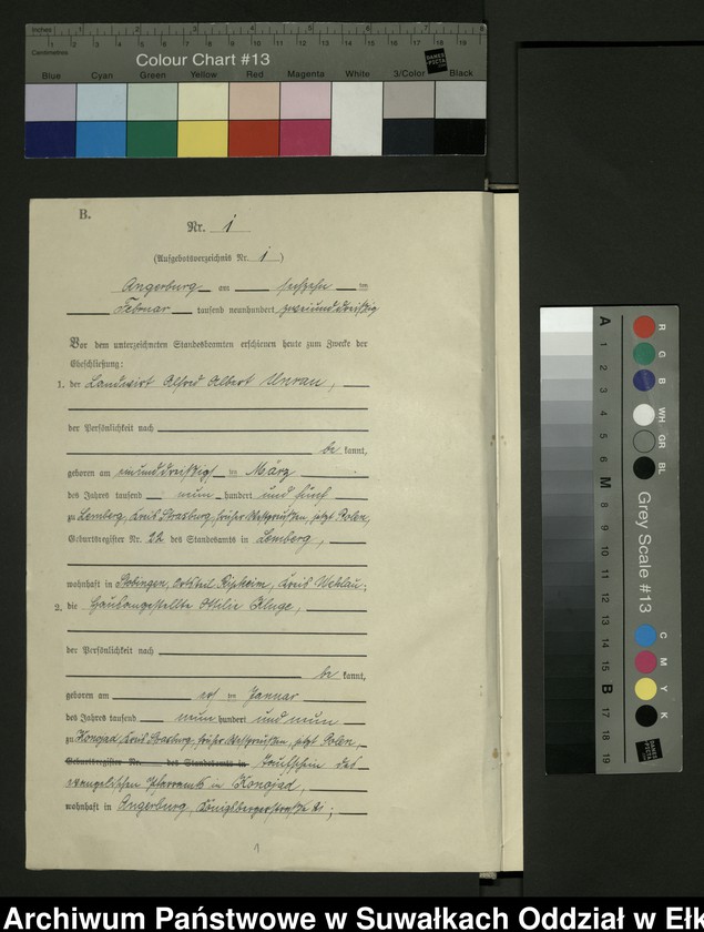 image.from.unit.number "[Heirats - Register (Neben - Register) Standesamt Angerburg einschl. der Bezirke, Gr. Strengeln, Prinowen und Kehlen Kreis Angerburg]"