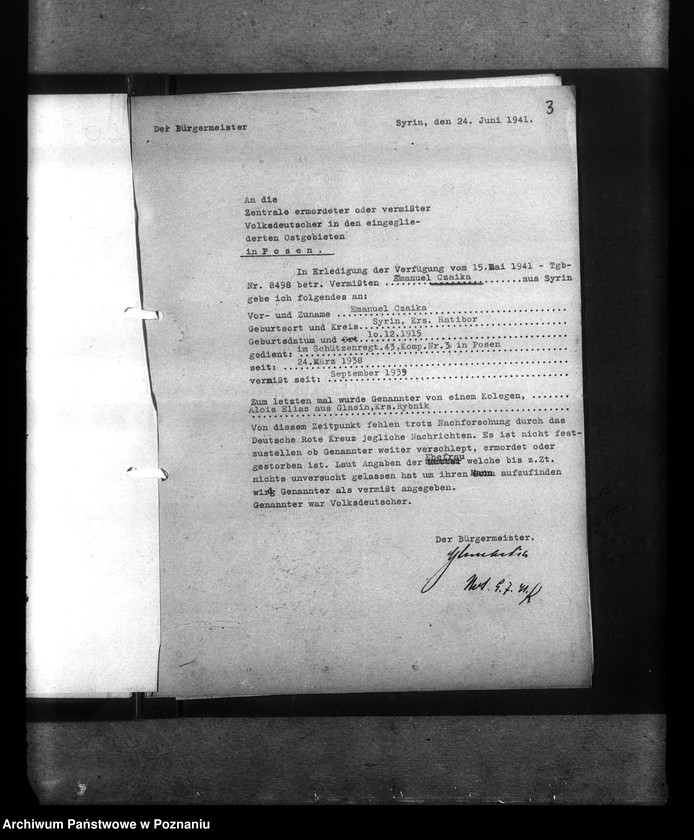 Obraz 7 z jednostki "Amtliche Meldungen Kreis Ratibor O/ S (Raciborz)"