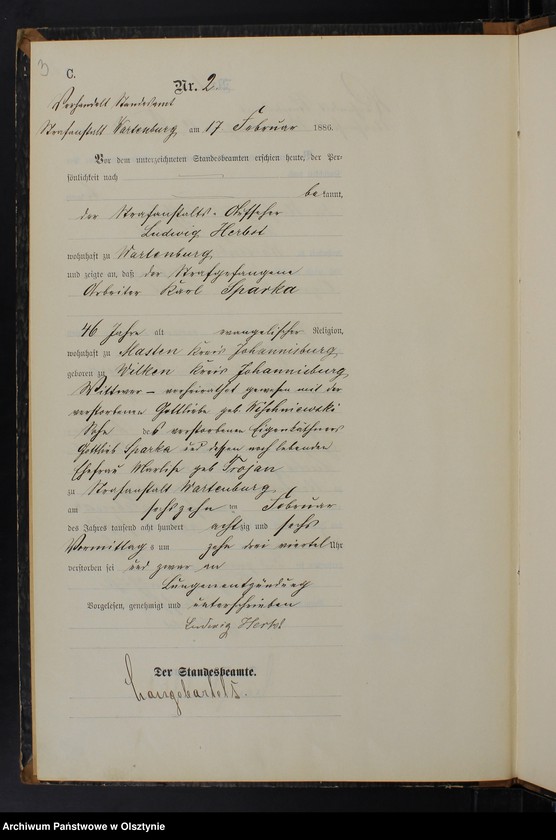 image.from.unit.number "Sterbe-Haupt-Register Nr 1 - 16"