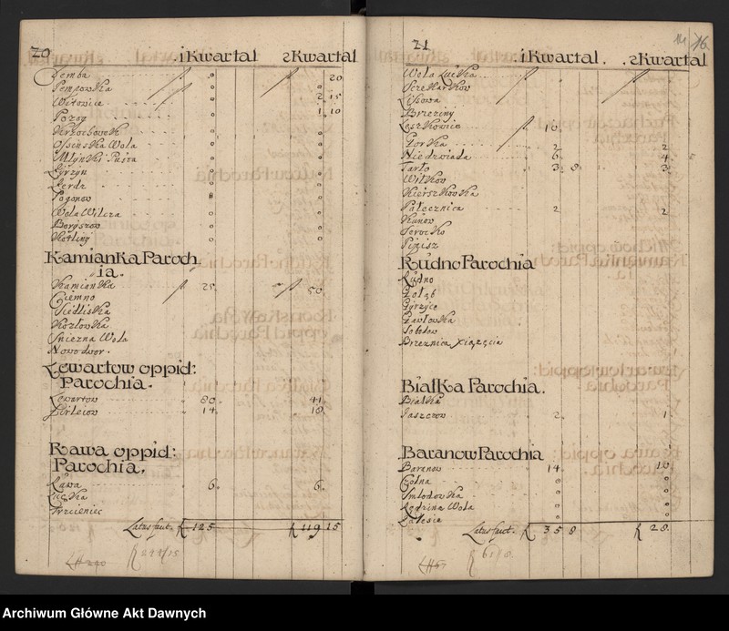 image.from.unit.number "Regestr percepty szelążnego, podatków od różnych likworów constitutione sejmu warszawskiego uchwalonego a prima Mai w woj. lubelskim."