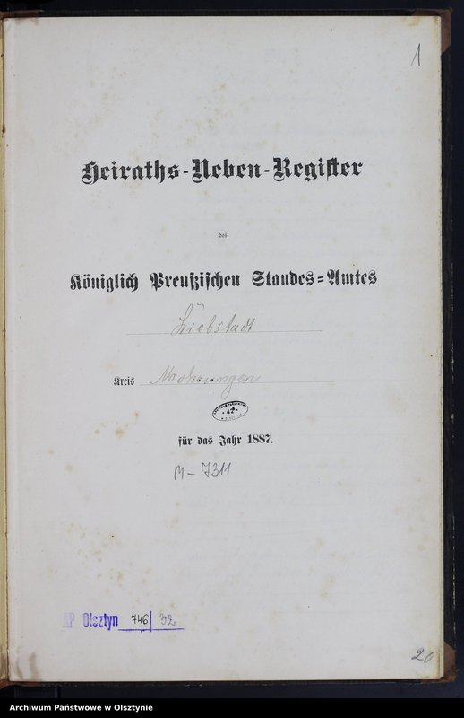 image.from.unit.number "Heiraths-Neben-Register Nr 1 - 14"