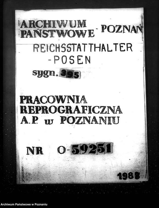 Obraz 1 z jednostki "Korespondencja w sprawie zarządzeń i ich przygotowania do publikacji w dzienniku urzędowym"