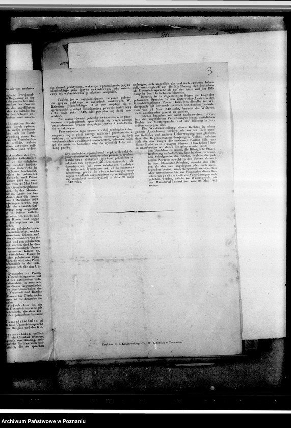 image.from.unit.number "Petycje posłów polskich do sejmu pruskiego między innymi w sprawie stosowania urzędowego nauczania w języku polskim na terenie Wielkiego Księstwa Poznańskiego. Program dla kółek rolniczo- włościańskich. Sprawozdania zarządu towarzystwa. Okólniki. Programy"