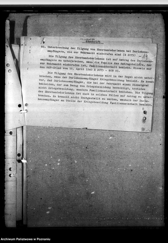 Obraz 18 z jednostki "Ehestandsdarlehen"