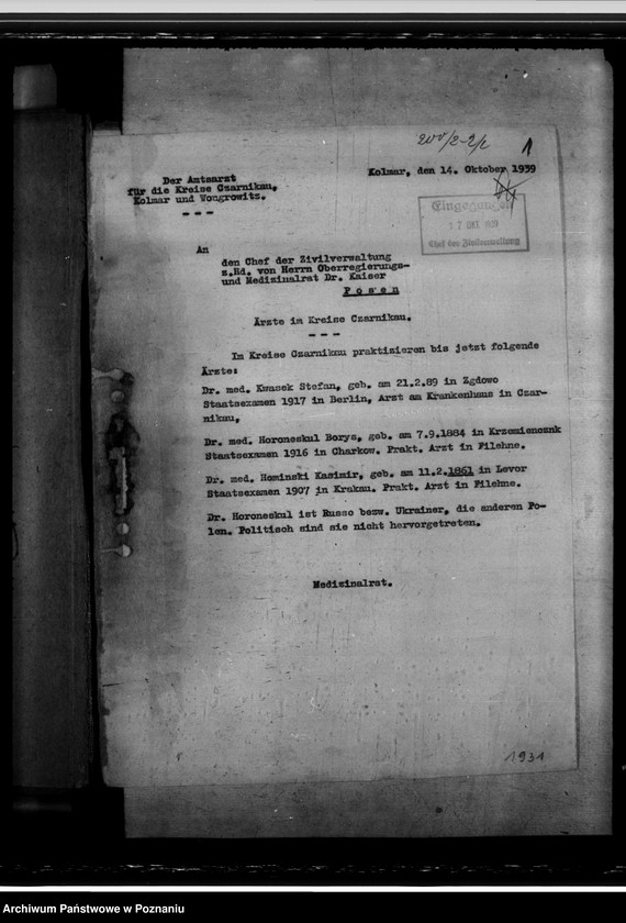 Obraz 5 z jednostki "Arbeitsübersichten der Gesundheitsämter"