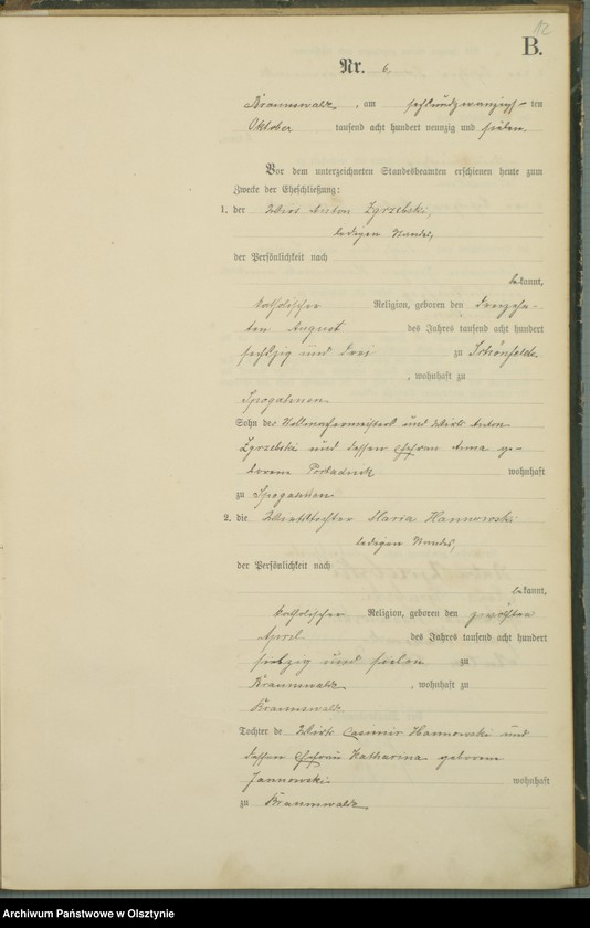 image.from.unit.number "Heiraths-Haupt-Register Nr 1 - 10"