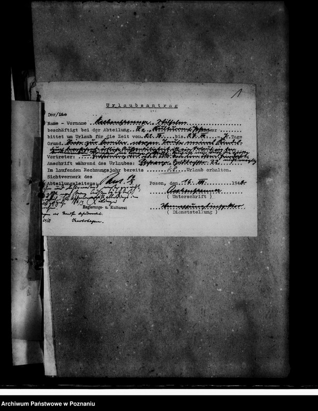 Obraz 5 z jednostki "Bewerbungen um Anstellung von Beamten"