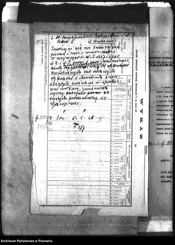 Obraz 9 z jednostki "Wykazy chorób zaraźliwych [kwartalne]"