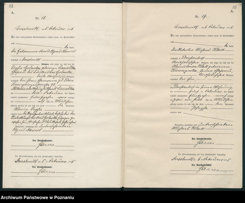 Obraz 12 z jednostki "Księga urodzeń [Rejestr poboczny urodzeń]"